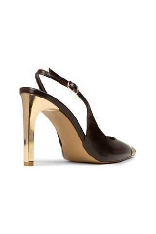 Deery Kadın Kahverengi Slingback Stiletto - Rd141zkhvm01 Kahverengi