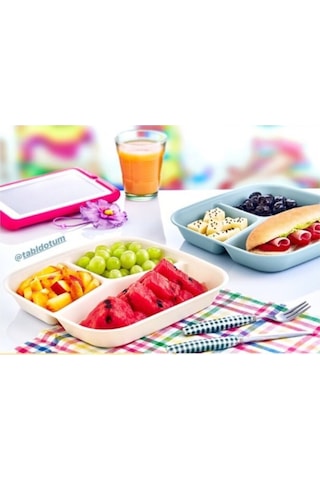 Mira-life 3 Bölmeli Kahvaltı Tabağı Tabldot