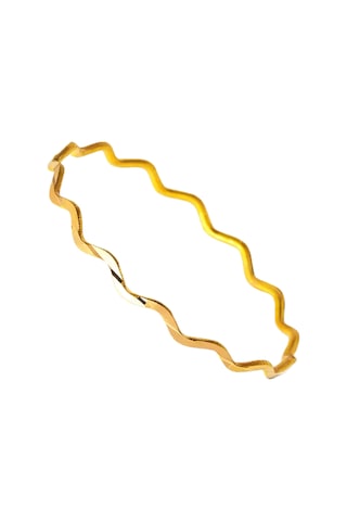 Aurex 10 Gram 62mm 22 Ayar Zikzak Ajda Bilezik 10 Gr Yatırımlık Altın Bilezik