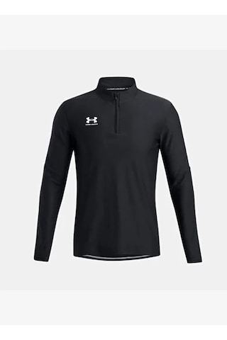 Challenger Pro 1/4 Zip Erkek Siyah Futbol Üstü Siyah