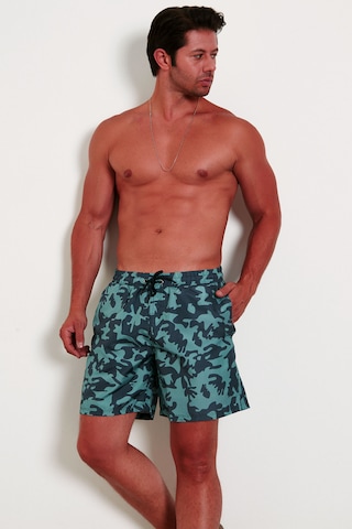 Enrico Ferry Erkek Hızlı Kuruyan Kamuflaj Baskı Deniz Şortu 2531