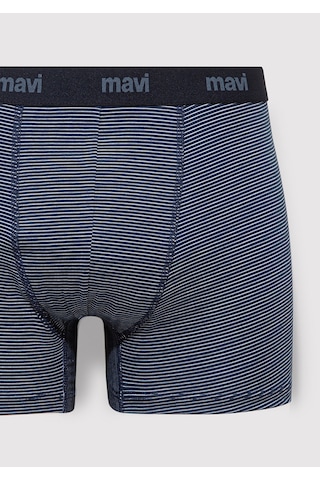 Mavi - Çizgili Lacivert Boxer 0910434-34340 Lacivert
