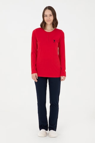 U.s. Polo Assn. Kadın Kırmızı Pijama Takım 50303412-vr030 Kırmızı