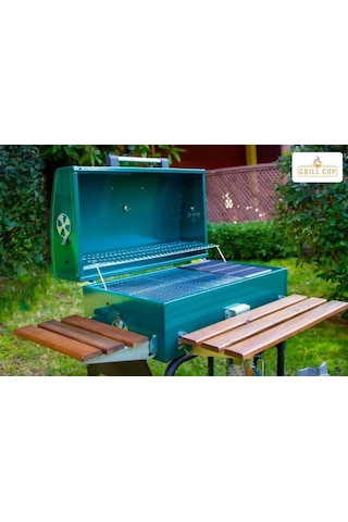 Grıllcup Gc75 Kömürlü Barbekü Bahçe Mangal Orman Yeşili