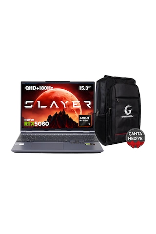 Game Garaj Slayer R7T2-5060-C1 Ryzen 7 255 16 GB 500 GB SSD RTX5060 15.3" Free Dos Dizüstü Bilgisayar