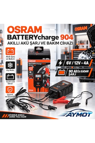 Osram Batterycharge 904 Akıllı Akü Şarj Ve Bakım Cihazı 6v 12v 4a