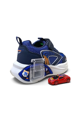 Pepino 2440 Erkek Çocuk Car Garage Sneaker Saks Mavi