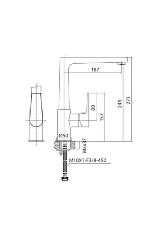 Creavit SR8500 Sharp Lüx Mutfak Armatürü Krom
