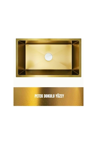 Gl General Saga 70 Gold Petek Dokulu Paslanmaz Çelik Eviye