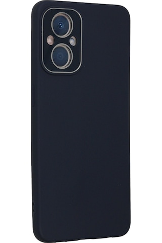 Newface - 13 - Oppo A96 Kılıf Lansman Glass Kapak - Csmo-tex - - Lacivert
