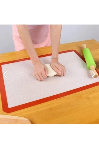 Yanmaz Ve Yapışmaz Slikon Pişirme Matı Yıkanabilir Pişirme Kağıdı 40-30 Cm Fırın Tepsi Matı