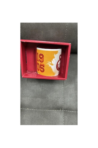 Galatasaray Lisanslı Taraftar Seramik Kupa Sarı Kırmızı Çok Renkli