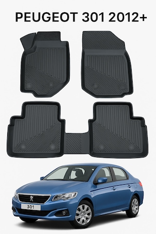 Peugeot 301 2012+ Uyumlu 3d Oto Paspas Premium