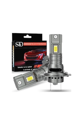 Jeehugo H7 Tipi Otomobil Led Far Ampulü, Yüksek Güçlü, Süper Parlak, Fanlı, 1:1 Değiştirme, 2 Adet Seti