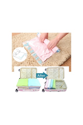 Qingmipy 12'lik Seyahat Sıkıştırma Çantası Seti, Vakumlu Taşıma Ve Depolama Çözümleri Diğer