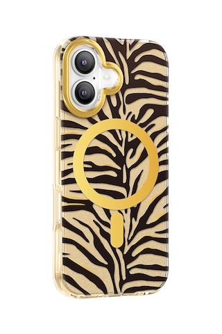 İphone 17 Uyumlu Kılıf M-safe Şarj Özellikli Zore Paris Veyro Tpu Kapak Gold