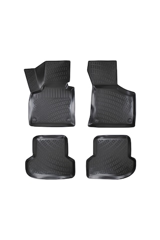 Audi A3 2003-2013 Havuzlu 3D Paspas Siyah