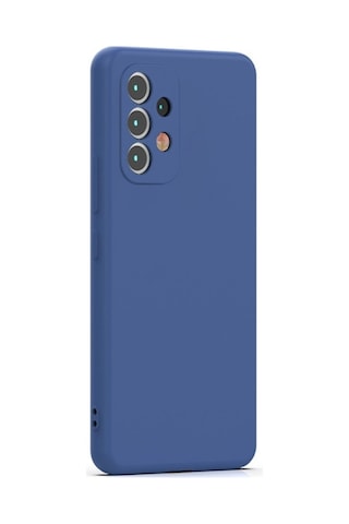 Samsung Galaxy Uyumlu A33 5g Esnek Dayanıklı Soft Tasarım Kılıf Ve Tam Kaplayan Ekran Koruyucu Col177965-mavi