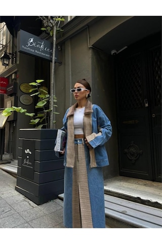 Munn Collection Chanel Garnili Kot Mont - Bej Bej