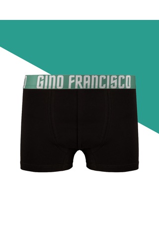 Gino Francisco Erkek Boxer 3'lü Paket Pamuklu Esnek Rahat Kesim Forest Collection Premium Kutulu Set Yeşil - Siyah - Kahverengi