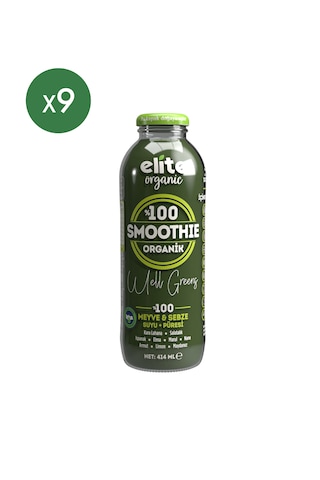 9'lu Organik Smoothie Well Greens 414 Ml