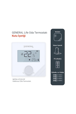 General Mıtra 25s Rf Kablosuz Oda Termostatı