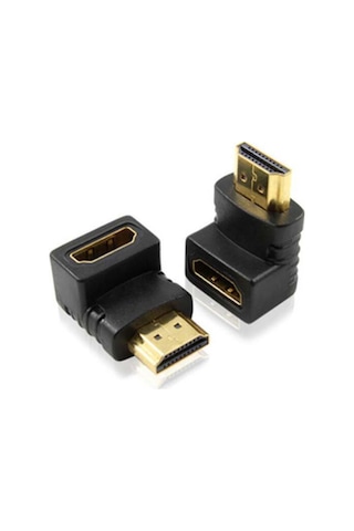Koodmax Hdmı Dirsek 90 Adaptörü Hdmı Erkek Dişi - Hdmı L Çevirici Uzatma