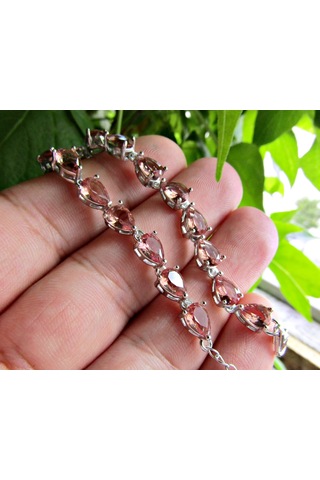 Lilahgümüştrgümüş Zultanit Damla Taşlı Kadın Bileklik