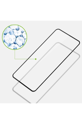 Oppo Reno 4 Full Glue Tempered Cam Ekran Koruyucu Full Kaplama Siyah (459706488)