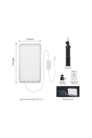 Photoolex Milkglow Pro Soft Panel Led Video Ve Fotoğraf Işığı - Ls-103pl-02