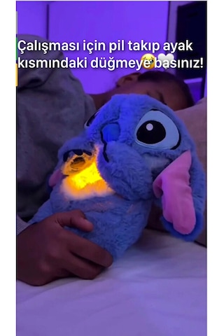 Nefes Alan Peluş Uyku Arkadaşı Müzikli Ve Hareketli Açık Mavi Nefes Alan Peluş Uyku Arkadaşı Müzikli Ve Hareketli Açık Mavi