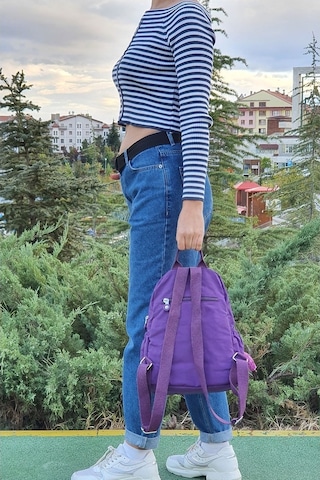 Duomino Mor Sırt Çantası Günlük Mini Boy By Nemo Group-Mor