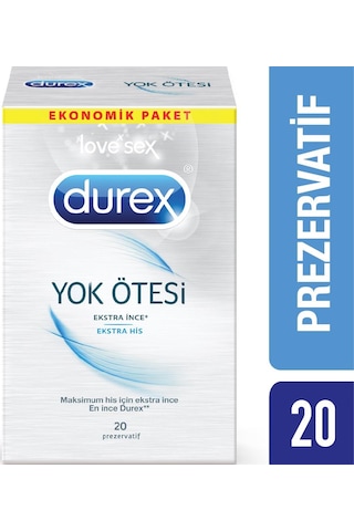 Durex Yok Ötesi Ekstra His Prezervatif 20'li