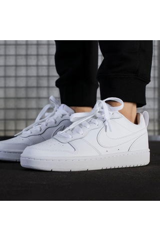Nike Nıke Court Borough Low Unısex Sneaker 57530 Beyaz