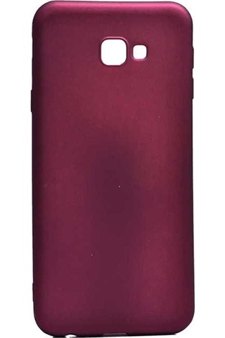 Samsung Uyumlu Galaxy J4 Plus Kılıf Zore Premier Silikon Kapak Mürdüm
