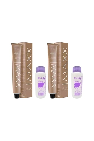 Maxx Deluxe Saç Boyası 3.0 Koyu Kahve + Oksidan X 2 (445453751)