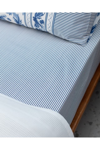 Madame Coco Mathilda Tek Kişilik Pamuklu Ecocell Düz Pike Takımı - Beyaz 8684427024843 Beyaz