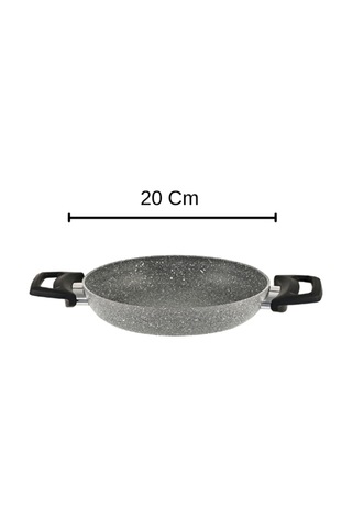 Diez 20 Cm Granit Ezme Sahan Gri Yanmaz Yapışmaz