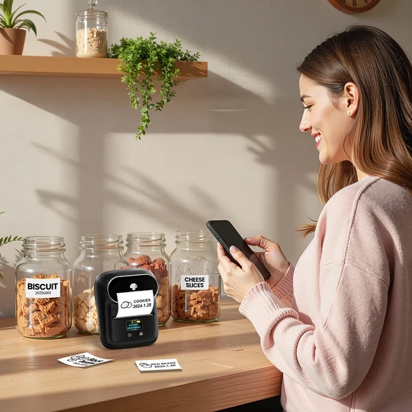 Gateesat Phomemo M110 Gri Kablosuz Portatif Termal Etiket Yazıcı Telefon Pc Uyumlu