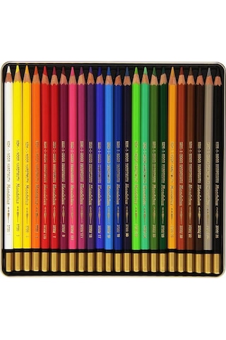 Koh-i Noor Mondeluz Aquarell Boya Kalemi 24 Renk Metal Kutu