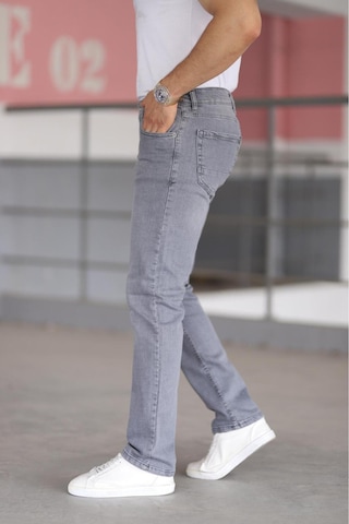 Bürke Premium Erkek Gri Renk Regular Fit Rahat Kesim Esnek Likralı Denim Jeans Kot Pantolon