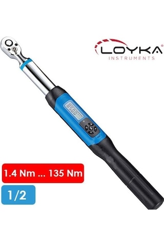 Loyka Awj4-0135 Cırcır Başlı Dijital Torkmetre Tork Anahtarı 135nm