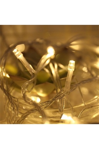 Besthome1 50m Led Dize Işıklar Noel Yeni Yıl Çelenk Dekorasyon Sokak Odası Ev Bahçe Dış Mekan Kullanımı 400 Led Kırmızı Fişli Diğer