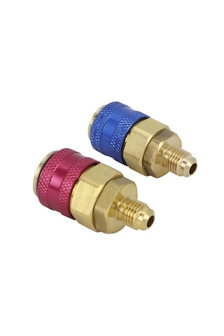 Adet. Araba Ac R134a Yüksek Düşük Kırmızı Mavi Yan Hızlı Konnektörler