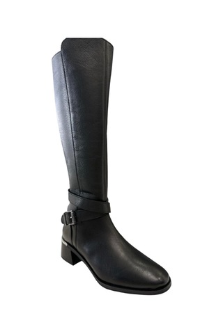 Castle Black Cb-97900-1 Kadın Deri Topuklu Çizme Siyah