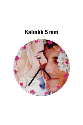 Sublimasyon Hdf Yuvarlak Saat 19 Cm Çok Renkli