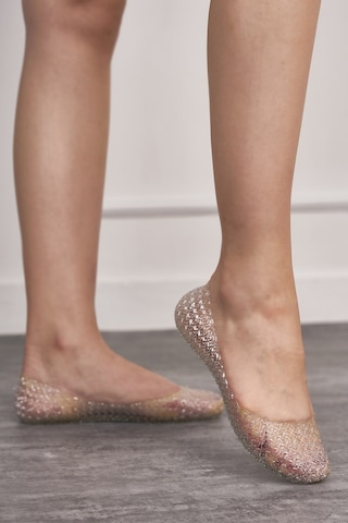 Günlük Kadın Kaymaz Kalın Taban Simli Yumuşak Şık Havuz Plaj Deniz Ayakkabısı J1-j2 J2-gümüş