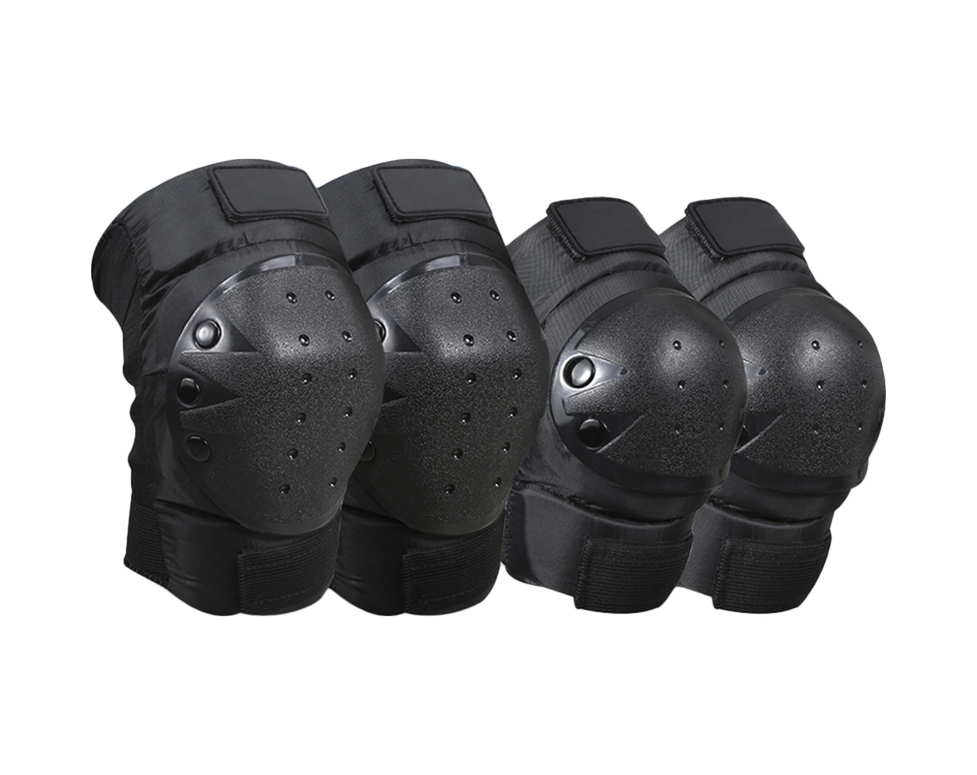 Yuntech01 Motosiklet Bisiklet Koruyucu Pad Seti - Diz Ve Dirsek Koruyucuları, Eva Yastık Ve Pe Korumalı, Spor Aktivitelere Uygun Siyah