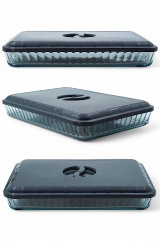 İronika Plastik Borcam Kapağı Dikdörtgen Antrasit