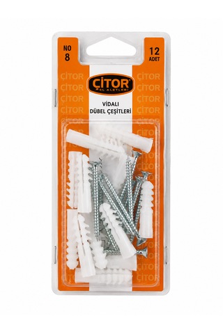 Çitor Vidalı Dübel Çoklu Paket 4 x 50
